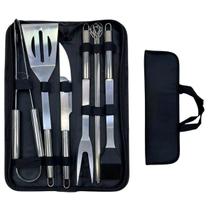 Kit Churrasco Reforçado Com Peças Para Cortes Rápidos