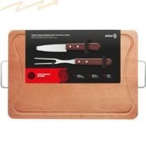 Kit Churrasco Tábua com Garfo E Faca Peixeira- Stolf