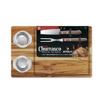 Kit Churrasco Teca com 2 Potes