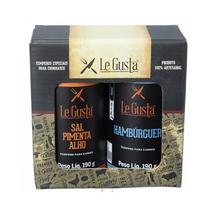 Kit Churrasco Tempero Sal, Pimenta, Alho E Hambúrguer