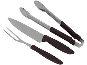 Kit Churrasco Tramontina Plenus - 3 Peças Kit Churrasco Tramontina Plenus - 3 Peças