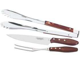 Kit Churrasco Tramontina Polywood 21198/761 - 3 Peças