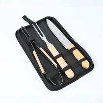 Kit Churrasco Utensílios Para Churrasco, 3 Peças Presente Pro Maridão Pai