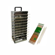 Kit - Churrasqueira 10 Espetinhos Churrasquito Elétrico Pr-199e 127v + 50 Espetinhos - Progás 127v Kit - Churrasqueira 10 Espetinhos Churrasquito Elétrico Pr-199e 127v + 50 Espetinhos - Progás 127v