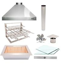 Kit Churrasqueira gourmet 80CM - INOX 430