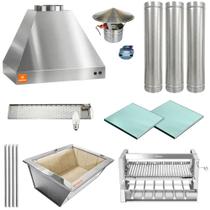 Kit Churrasqueira Gourmet Completa Inox Litoral 304 Grill Elevatório 6 Espetos 1581 G Kit Churrasqueira Gourmet Completa Inox Litoral 304 Grill Elevatório 6 Espetos 1581 G