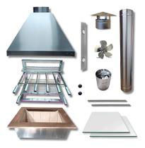 Kit Churrasqueira Gourmet InoX Média 1 tubo