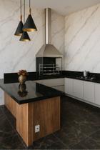 Kit Churrasqueira Gourmet média Inox 2 tubos