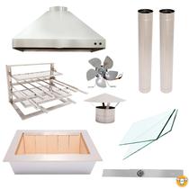Kit Churrasqueira Gourmet Pequena Inox 430 Kit Churrasqueira Gourmet Pequena Inox 430