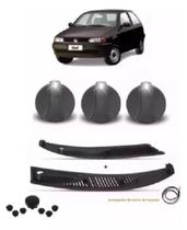 Kit Churrasqueira Grade Parabrisa 3 Botões Parati Saveiro G2