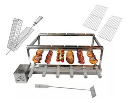 Kit Churrasqueira Grill 6 Espetos Inox infinity grill