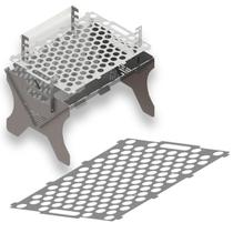 Kit Churrasqueira Maleta GGrill 1 Grelha e 1 extra 100% Inox Portátil para Camping a Carvão Kit Churrasqueira Maleta GGrill 1 Grelha e 1 extra 100% Inox Portátil para Camping a Carvão