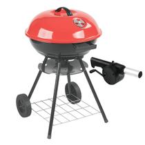 Kit Churrasqueira Roma 17 Vermelha Soprador para Churrasco Compacta, Resistente e Acendimento Prático