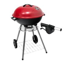 Kit Churrasqueira Roma 18 e Soprador para Churrasco Estrutura Resistente e Acendimento Prático