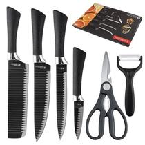 Kit Churrasqueiro Jogo De Faca Cutelo Profissional P/Carne