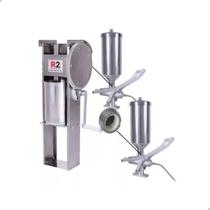 Kit Churros 1 Masseira Engrenagem Base e Teto E 2 Doceiras com Copo de Rosca 2 Litros R2