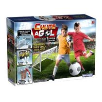 Kit Chute A Gol Com 2 Mini Traves Infantil + 1 Bola Futebol - Brinquemix
