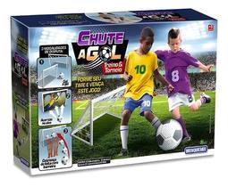 Kit Chute A Gol Com 2 Mini Traves Infantil + 1 Bola Futebol