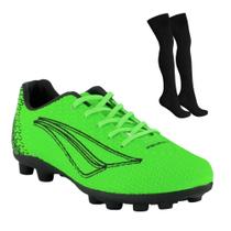 Kit Chuteira Campo Penalty Bravo XXII Kids + Meião
