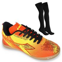 Kit Chuteira Futsal Diadora Agilita Infantil + Meião Kit Chuteira Futsal Diadora Agilita Infantil + Meião