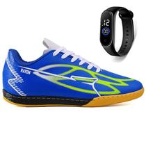 Kit Chuteira Futsal Futebol Salao Quadra Sintetica + Relogio Adulto Kit Chuteira Futsal Futebol Salao Quadra Sintetica + Relogio Adulto