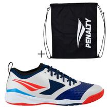 Kit Chuteira Futsal Penalty Max 1000 CBFS+Sacola Esportiva Cor:Vermelho+BrancoTamanho:40Gênero:Homem Kit Chuteira Futsal Penalty Max 1000 CBFS+Sacola Esportiva Cor:Vermelho+BrancoTamanho:40Gênero:Homem