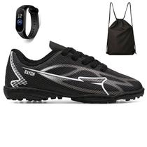 Kit Chuteira Infantil Futebol Campo Society Meninos + Mochila + Relógio Kit Chuteira Infantil Futebol Campo Society Meninos + Mochila + Relógio