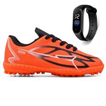 Kit Chuteira Infantil Futebol Campo Society Meninos + Relógio Kit Chuteira Infantil Futebol Campo Society Meninos + Relógio