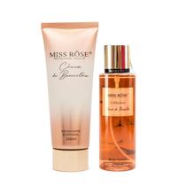 Kit Chuva de Baunilha Hidratante + Body Splash Miss Rôse