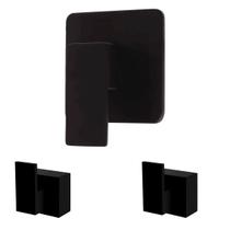 Kit chuveiro acabamentos monocomando preto fosco base Deca Kit chuveiro acabamentos monocomando preto fosco base Deca