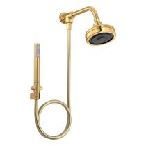 Kit Chuveiro com Desviador Universal Redondo de Parede 12,40 Acqua Plus, 1990.GL.STD.KIT.N - De Kit Chuveiro com Desviador Universal Redondo de Parede 12,40 Acqua Plus, 1990.GL.STD.KIT.N - De