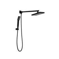 Kit Chuveiro Quadrado de Parede Tucuruí com Desviador Mundaú e Ducha Manual Jaci Pingoo.casa - Preto Kit Chuveiro Quadrado de Parede Tucuruí com Desviador Mundaú e Ducha Manual Jaci Pingoo.casa - Preto
