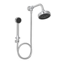 Kit Chuveiro Universal com Desviador Redondo Cromado de Parede Jato Linear Deca