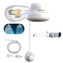 Kit Chuveiro Zagonel Master Eletrônica 7500w + Pressurizador Maxi Turbo Lorenzetti 220v