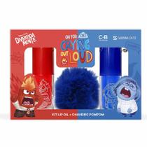 Kit Cia Beauty Divertidamente Lip Oil Raiva + Lip Oil Tristeza + Chaveiro Pompom