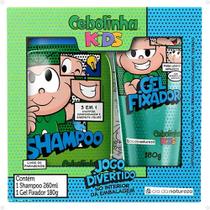 Kit Cia da Natureza Cebolinha Kids: Shampoo 3 em 1 e Gel Fixador