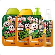 Kit Cia da Natureza Turma da Mônica Kids: Shampoo, Condicionador, Creme e Spray