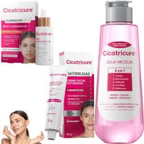 Kit Cicatricure Água Micelar Clareador CremeFacialAntirrugas Kit Cicatricure Água Micelar Clareador CremeFacialAntirrugas