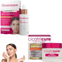 Kit Cicatricure Clareador C10 Nano Vitamina Porcelana Pérola