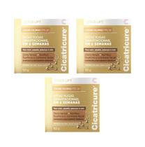 KIt Cicatricure Creme Antirrugas Gold Lift Diurno FPS30 Com 3 Unidades De 50g Cada