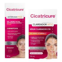 Kit Cicatricure Creme Antissinais Fps30/Serum Clareador 30ml