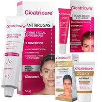 Kit Cicatricure Creme Diurno Contorno Olhos Protetor Solar
