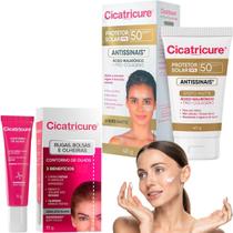 Kit Cicatricure Creme Facial Antirugas + Protetor Solar Facial FPS50 Toque Seco Antissinais Matte Kit Cicatricure Creme Facial Antirugas + Protetor Solar Facial FPS50 Toque Seco Antissinais Matte