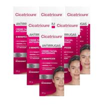 Kit Cicatricure Creme Facial Antissinais 6Cx De 30g Cada