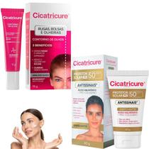 Kit Cicatricure Cremecontorno Dos Olhos Protetor Solar Fps50