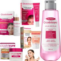 Kit Cicatricure Porcela Micelar Creme Facial Contorno Olhos
