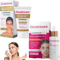 Kit Cicatricure Protetor Solar FPS50 Antissinais Antimarcas