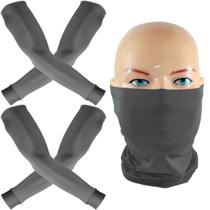 Kit ciclismo 2 pares de manguitos + 1 bandana P M G manguito TERMINAR