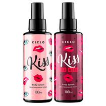 Kit Ciclo Body Splash Kiss 100ml + Kiss You More 100ml