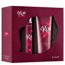 Kit Ciclo Cosméticos Kiss Me More - Deo Colônia Feminina + Hidratante Corporal Kit Ciclo Cosméticos Kiss Me More - Deo Colônia Feminina + Hidratante Corporal